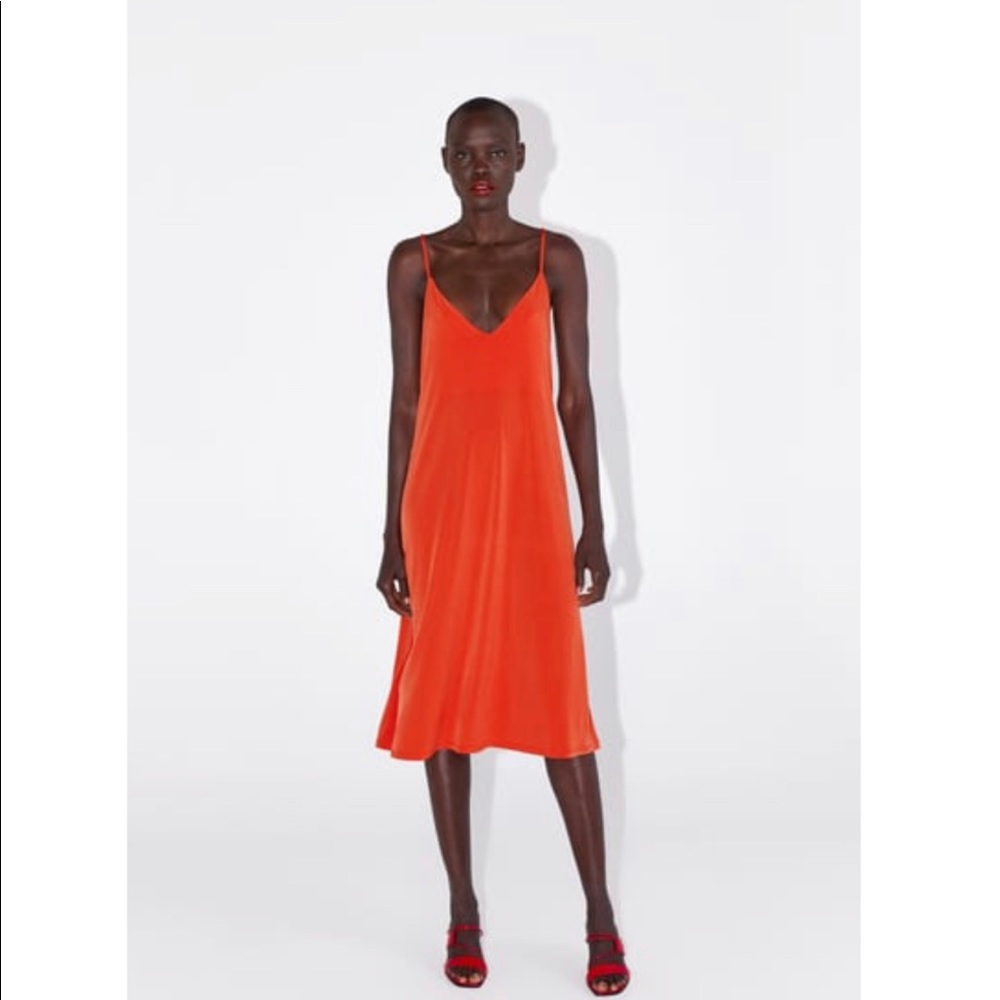 Strappy Red Dress from Zara